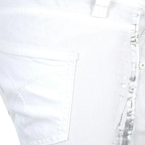Calvin Klein Jeans - JEAN BLANC BORDURE ARGENTEE - Image 5