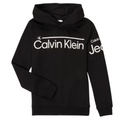 Calvin Klein Jeans - INSTITUTIONAL LINED LOGO HOODIE