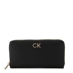 Calvin Klein Re-Lock Black Zip Wallet K60K610242BAX