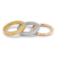 Calvin Klein Driecoloured Stacked Ring CJ35000027