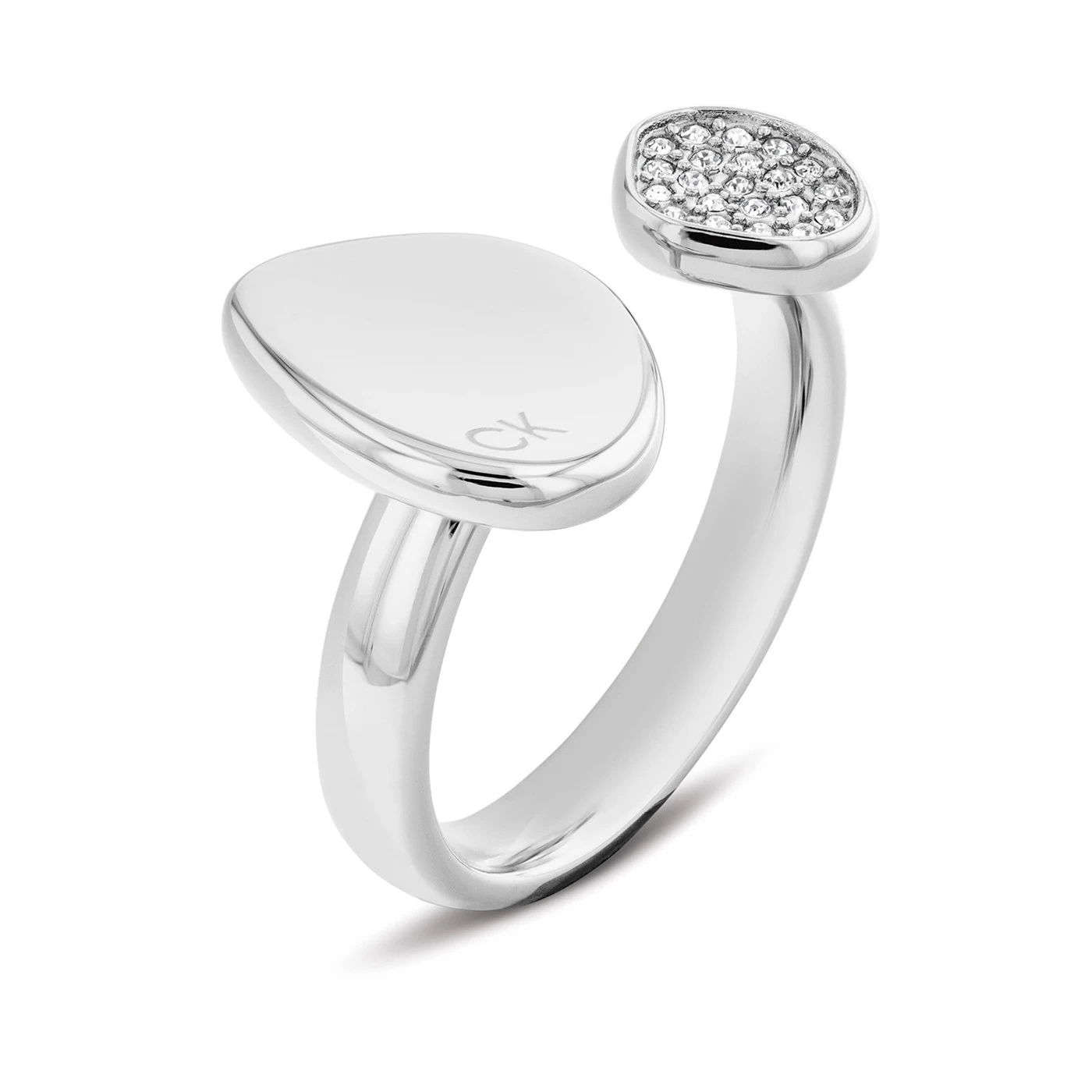 Calvin Klein Silver Coloured Ring CJ35000319-