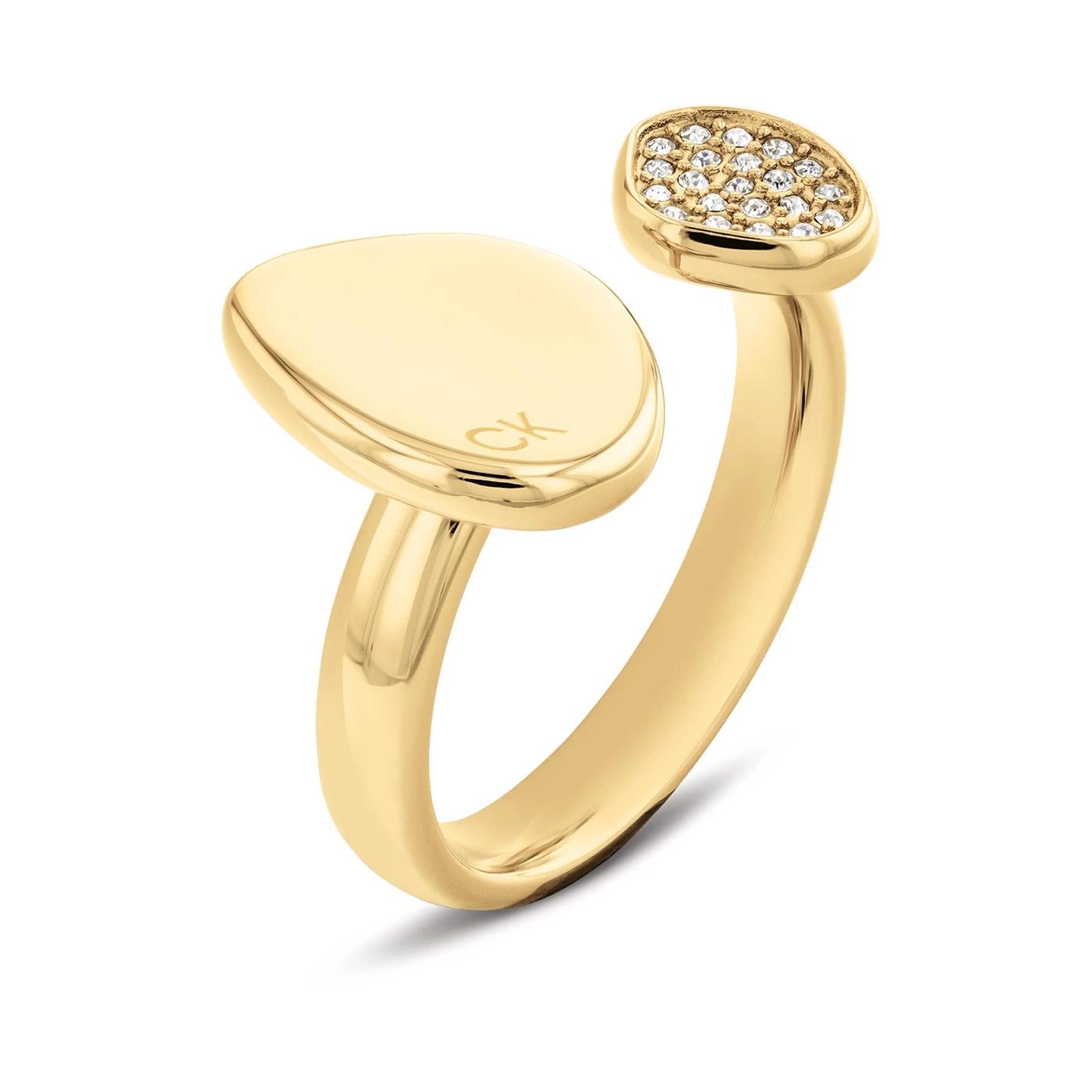 Calvin Klein Gold Coloured Ring CJ35000320