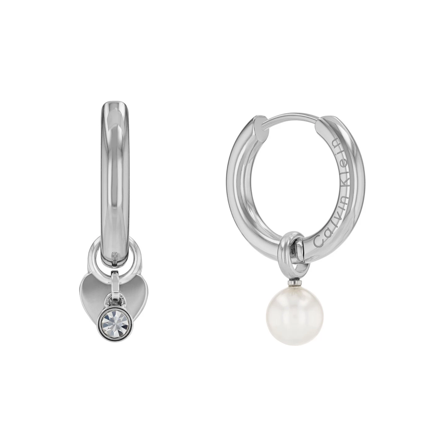 Calvin Klein Silver Coloured Hoop Earrings Set CJ35700001 - Image 2