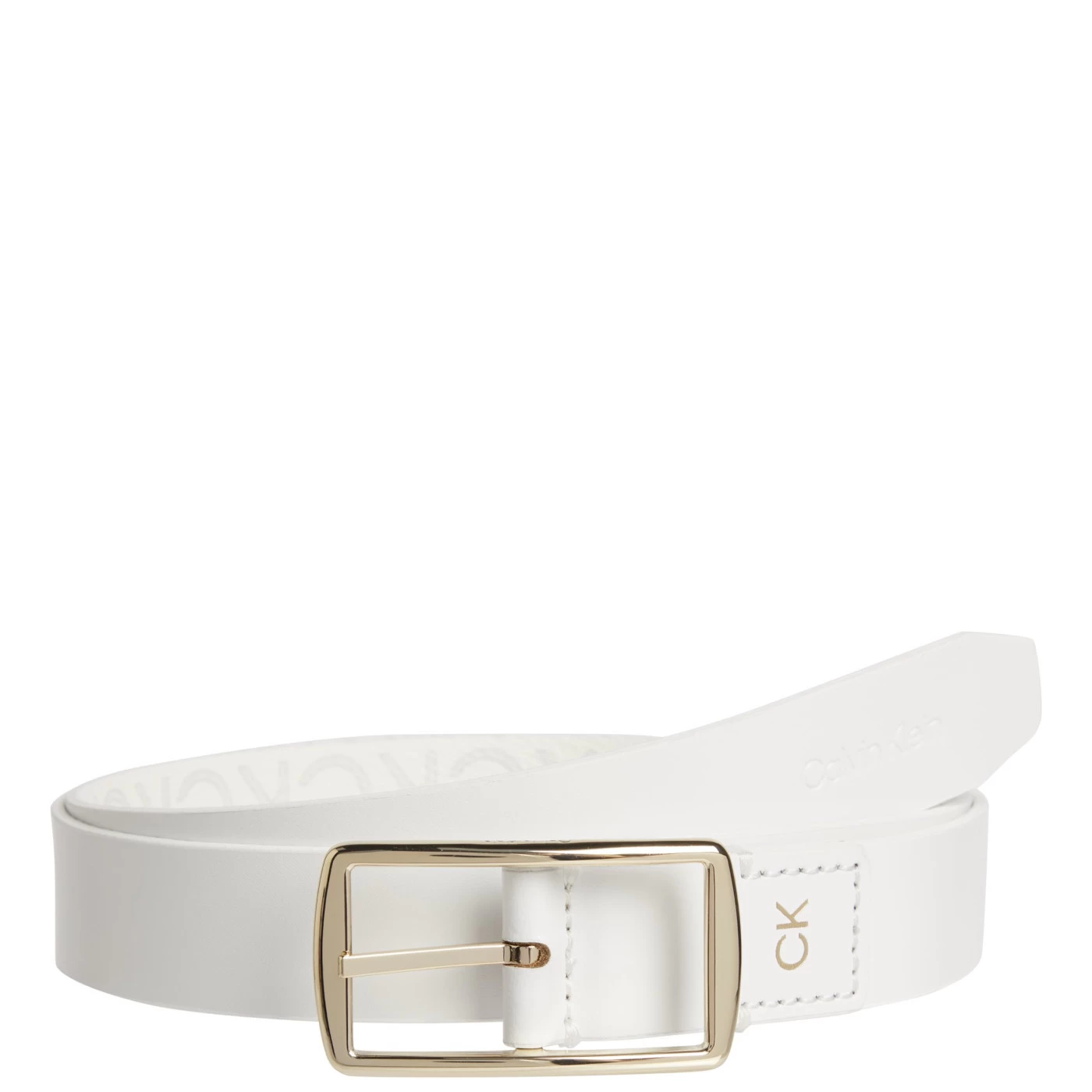 Calvin Klein Must White Leather Belt K60K60876101W - Image 2