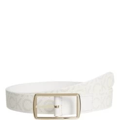 Calvin Klein Must White Leather Belt K60K60876101W