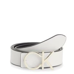 Calvin Klein Re-Lock White Belt K60K6101560GO